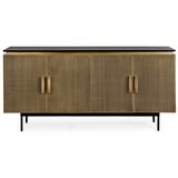 BIZZOTTO Crna/u prirodnoj boji komoda 160x80x40 cm Virat &amp;ndash; Slike