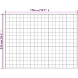 vidaXL Teška deka svijetla krem 150x200 cm 7 kg od tkanine | shoptok.hr
