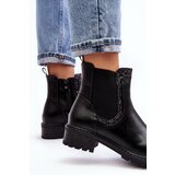 Boto Women's Low-Cut Ankle Boots on Flat Heel Black Kassona | ePonuda.com