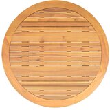  Vrtni stol s pločom od drva bagrema crni Ø 110x71 cm poliratan | shoptok.hr