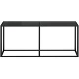  Konzolni stol crni 180 x 35 x 75,5 cm od kaljenog stakla | Eponuda.com