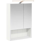  Kopalniška ogledalna omara z LED lučmi Bela 50 x 14,5 x 70 cm, (5000233013) | Shoptok.si
