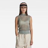 G-star Sweater - Pointelle mock s\l knit green Cijene
