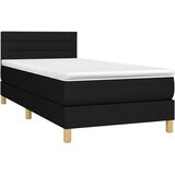  box spring s madracem LED crni 80 x 200 cm od tkanine | shoptok.hr