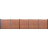  Komplet ograjnih panelov rjav 872x186 WPC Cene