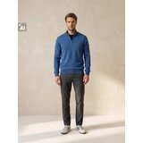 Sinsay Pamučni džemper s kratkim patentnim zatvaračem | shoptok.hr
