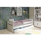 HAPPYKIDS OTROKA POSTELJA TED 180X80 (VE BARV)-Bela Cene