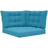 vidaXL Zunanja blazina za kavč 3 pcs Kraljevo modra Poliester, (5000232275) | Shoptok.si