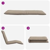  Sklopiva ležaljka za sunčanje boje taupe 175x54x8,5 cm Oxford tkanina | shoptok.hr
