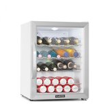 Klarstein Beersafe XL Crystal White, hladilnik, D, 60 l, LED, steklena vrata, bela/srebrna Cene