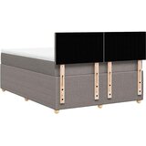  Krevet s oprugama i madracem smeđesivi 140x200 cm tkanina | shoptok.hr