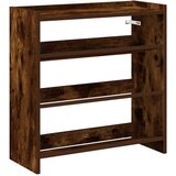Maison Chic Regal za čevlje - Polica za čevlje dimljen hrast 60x25x62 cm inženirski les, (21778235) Cene