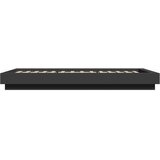  Okvir za krevet s LED svjetlima crni 100 x 200 cm drveni | shoptok.hr