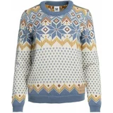 Dale of Norway Vilja Womens Sweater Off White/Blue Shadow/Mustard S