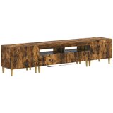  3-dijelni LED TV kabinet DELFT Dimljeni hrast Konstruirano drvo | shoptok.hr
