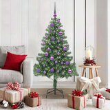 vidaXL Božično drevo med 150 LED z stojalom Zelena 150 cm PVC | Shoptok.si