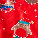 Catherine Lansfield Crvena deka s božićnim motivom od mikropliša 130x170 cm Party Robins – | shoptok.hr