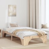 vidaXL okvir postelje Naravni Borovo les 90 x 190 cm | Shoptok.si