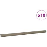  Profili za rubove stepenica 10 pcs Šampanjca 67 x 3 x 2 cm | shoptok.hr