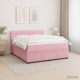  Boxspring krevet s madracem Ružičasta 140 x 200 cm Baršun | shoptok.hr