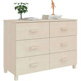  Komoda HAMAR medeno rjava 113x40x80 cm trdna borovina, (20656261) | Shoptok.si