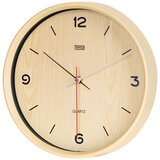 Teesa Zidni analogni sat drveni motiv svetlo braon prečnik 30cm TSA0048 Cene