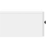  Stenski nočni omarici 2 pcs Bela visok sijaj 33 x 34,5 x 20 cm, (5000209916) | Shoptok.si