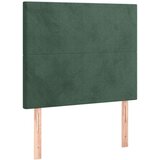  Krevet box spring s madracem LED tamnozeleni 90x190 cm baršun | shoptok.hr