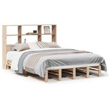  Krevet s regalom za knjige bez madraca 150x200 cm masivno drvo | shoptok.hr