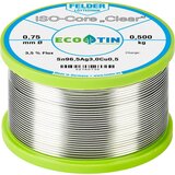  Felder ISO-Core ''Clear'' SAC305 spajkalna palica tuljava Sn96\,5Ag3Cu0\,5 0.500 kg 0.75 mm, (20428793) Cene