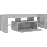 TV ormarić s LED svjetlima siva boja betona 120 x 35 x 40 cm | shoptok.hr