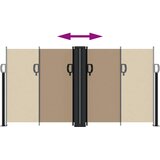  Uvlačiva bočna tenda 120 x 1000 cm smeđesiva | shoptok.hr