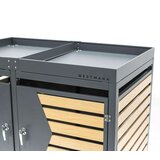  Westman Spremište za 2 kante za smeće | 2x240 litara | Antracit | 84x134x125 cm - BRANDED IN GERMANY | shoptok.hr
