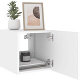  Zidni TV ormarić s LED svjetlima bijeli 30,5 x 35 x 30 cm | Eponuda.com