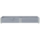  Vrtna sadilica siva 150x50 cm od masivne borovine | shoptok.hr