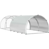  Kokošinjac Srebrna 400 x 150 x 100 cm Pocinčani čelik | shoptok.hr