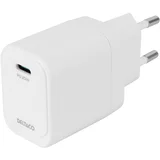 Kućni punjač USB-C, 1x USB-C PD, 20 W, BIJELI