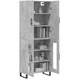  Visoka komoda siva betona 69,5x34x180 cm od konstruiranog drva | shoptok.hr