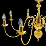  Luster zlatni 8 x žarulja E14 | shoptok.hr