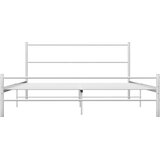 vidaXL Posteljni okvir bel kovinski 140x200 cm, (20606385) | Shoptok.si