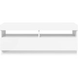 TV ormarić s LED svjetlima visoki sjaj bijeli 100 x 35 x 40 cm | shoptok.hr