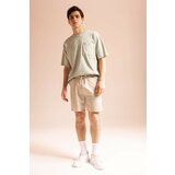 Defacto Slim Fit Cropped Hem Sweatshirt Fabric Shorts Cene