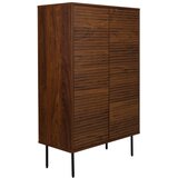 White Label Rjava omarica v orehovem dekorju 80x130x40 cm Stripes – | Shoptok.si