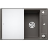 Blanco sudoper AXIA III 45 S InFino SILGRANIT daska staklo, s dalj. upr. - VULKAN SIVA | shoptok.hr
