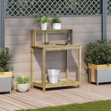 Stol za sadnju s policama 82,5 x 50 x 109,5 cm od borovine | shoptok.hr