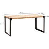 MID.YOU Jedilna Miza Akazie, Pravi Les | Shoptok.si