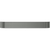  Povišena vrtna gredica od pocinčanog čelika 296 x 80 x 36 cm sivi | shoptok.hr