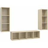  3-dijelni set TV ormarića boja hrasta sonome konstruirano drvo | shoptok.hr