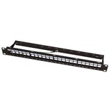 Logilink 19' patch panel 1u, 24, prazan, shielded, sa nosačem kabla I uzemljenjem ( 6602 ) Cene
