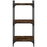  Regal za knjige s 3 razine boja hrasta 40 x 30 x 86 cm drveni | Shoptok.si